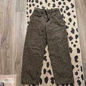 Leopard Print Jeans